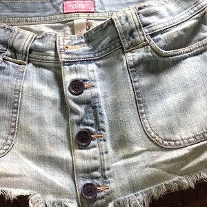 Abercrombie and Fitch light blue denim skirt